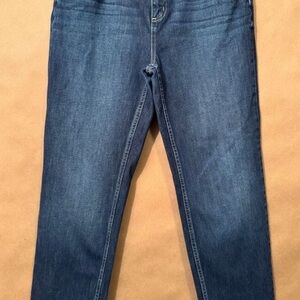 Frame Denim Indigo Cropped Jeans